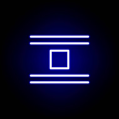 neon stilinde nesne simgesi atlama. Web, logo, mobil uygulama, Ui, Ux için kullanılabilir