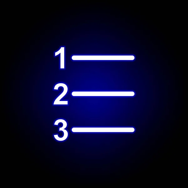 Neon stilinde metin simgesinumaral. Web, logo, mobil uygulama, Ui, Ux için kullanılabilir — Stok Vektör