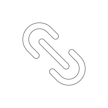 zincir bağlantı anahat simgesi. İşaretler ve semboller web, logo, mobil uygulama, Ui, Ux için kullanılabilir