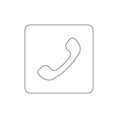 telefon anahat simgesi. İşaretler ve semboller web, logo, mobil uygulama, Ui, Ux için kullanılabilir