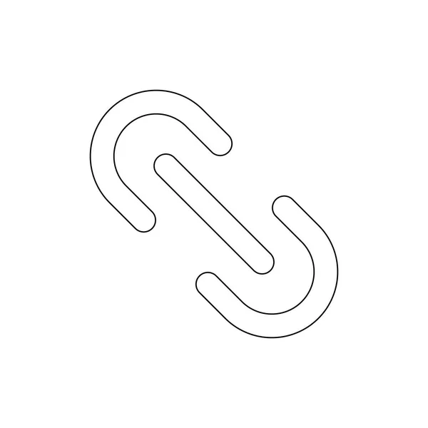 Icona del profilo del collegamento a catena. Segni e simboli possono essere utilizzati per il web, logo, app mobile, UI, UX — Vettoriale Stock