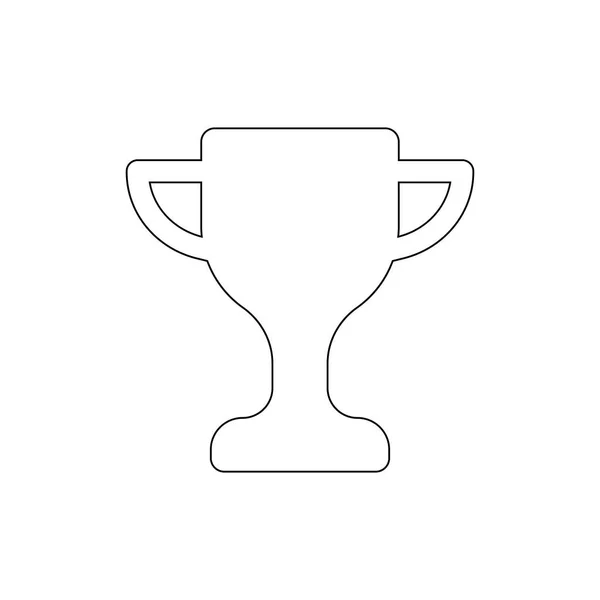 Icona del profilo del vincitore del trofeo. Segni e simboli possono essere utilizzati per il web, logo, app mobile, UI, UX — Vettoriale Stock