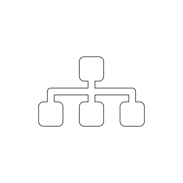 Dispositions ikon för webbplatskarta. Skyltar och symboler kan användas för webb, logo, mobilapp, UI, UX — Stock vektor