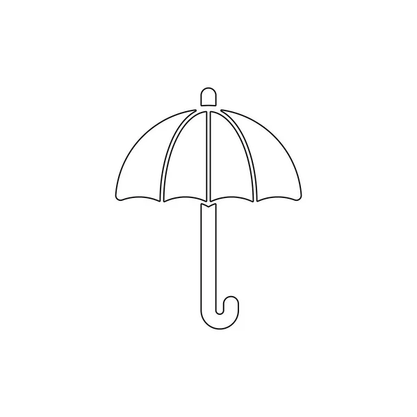 Icône parapluie contour pluie. Signes et symboles peuvent être utilisés pour le web, logo, application mobile, UI, UX — Image vectorielle