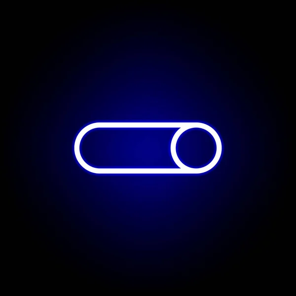Ligar o ícone desligado no estilo neon. Pode ser usado para web, logotipo, aplicativo móvel, UI, UX — Vetor de Stock