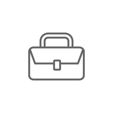Bavul anahat simgesi. İş çizim satır simgesi nin öğeleri. İşaretler ve semboller web, logo, mobil uygulama, Ui, Ux için kullanılabilir