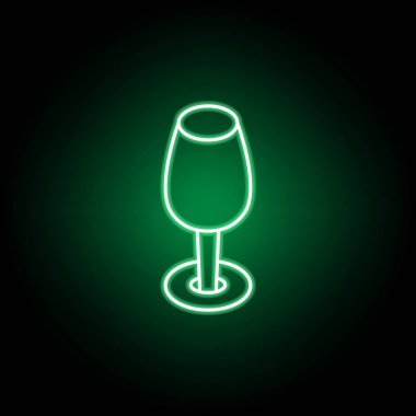 Kırmızı şarap kadehi simgesi. Web, logo, mobil uygulama, Ui, Ux için kullanılabilir