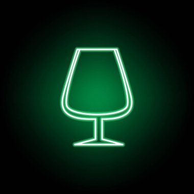 Kadeh cam simgesi. Web, logo, mobil uygulama, Ui, Ux için kullanılabilir