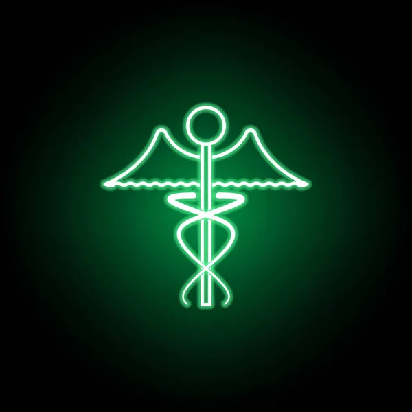 Medizin, Medizin-Ikone im Neon-Stil. Element der medizinischen Illustration. Zeichen und Symbole können für Web, Logo, mobile App, ui, ux verwendet werden — Stockvektor