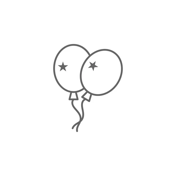 Balonlar Abd anahat simgesi. İşaretler ve semboller web, logo, mobil uygulama, Ui, Ux için kullanılabilir — Stok Vektör