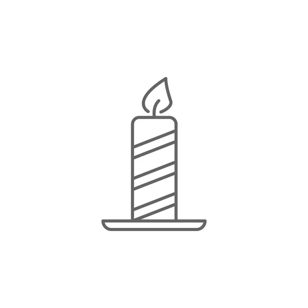 Candles USA outline icon. Signs and symbols can be used for web, logo, mobile app, UI, UX — Stock Vector