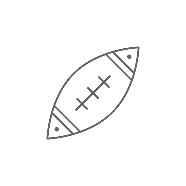 Ícone de esboço de bola de futebol americano. Sinais e símbolos podem ser usados para web, logotipo, aplicativo móvel, UI, UX — Vetor de Stock