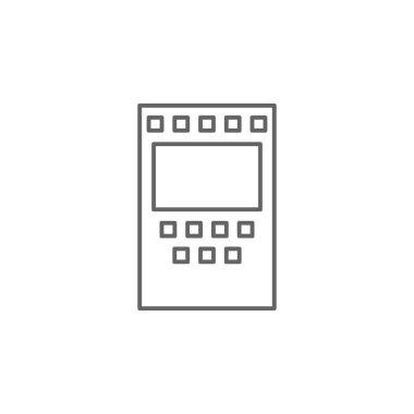 Adalet kalkanı anahat simgesi. Hukuk çizim çizgi simgesinin Elemanları. İşaretler, semboller ve vektörler web, logo, mobil uygulama, Ui, Ux için kullanılabilir