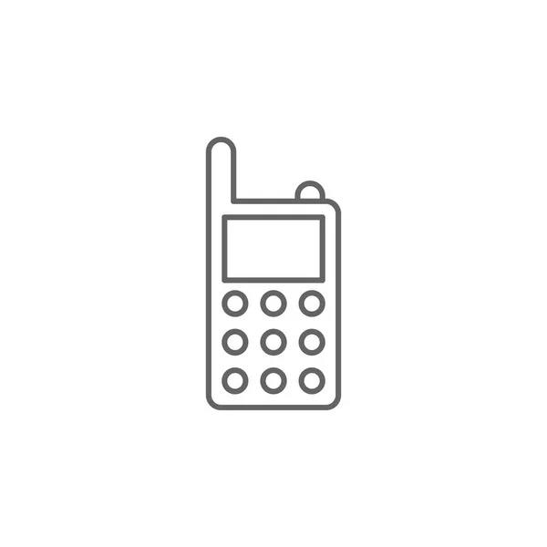 Ikona radiového obrysu spravedlnosti. Prvky práva – ilustrace ikony čar Značky, symboly a vektory mohou být použity pro web, logo, mobilní aplikace, UI, UX — Stockový vektor