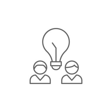 fikir kabarcık dostluk anahat simgesi. Dostluk hattı simgesinin elemanları. İşaretler, semboller ve vektörler Web, logo, mobil uygulama, ui, UX için kullanılabilir