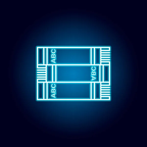 SVPSZ, ruha vázlat ikon neon stílusban. elemeit az oktatás illusztrációs vonal ikonja. jeleket, szimbólumokat lehet használni a weben, logó, mobil alkalmazás, UI, UX — Stock Vector