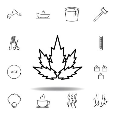 Spa anahat simgesi için bitki. Spa ve Relax illüstrasyonları simgesi ayrıntılı kümesi. Web, logo, mobil uygulama, ui, UX için kullanılabilir