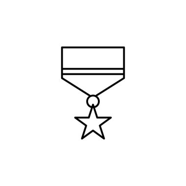 madalya, ölüm anahat simgesi. ölüm illüstrasyonlar simgeleri ayrıntılı kümesi. web, logo, mobil uygulama, Ui, Ux için kullanılabilir