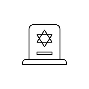 mezar, ölüm anahat simgesi. ölüm illüstrasyonlar simgeleri ayrıntılı kümesi. web, logo, mobil uygulama, Ui, Ux için kullanılabilir
