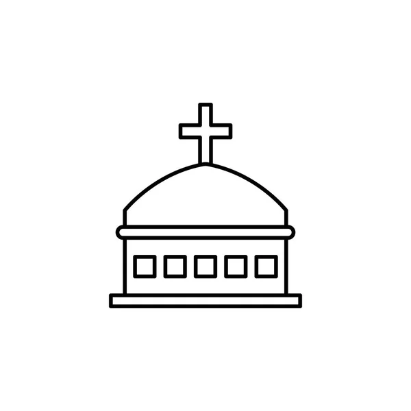 Труна, значок контуру смерті. детальний набір ілюстрацій смерті. може бути використаний для веб, логотипу, мобільного додатку, інтерфейсу, UX — стоковий вектор