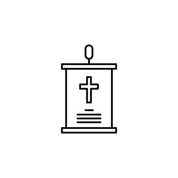 Discurso, ícone do esboço da morte. conjunto detalhado de ícones de ilustrações de morte. pode ser usado para web, logotipo, aplicativo móvel, UI, UX — Vetor de Stock