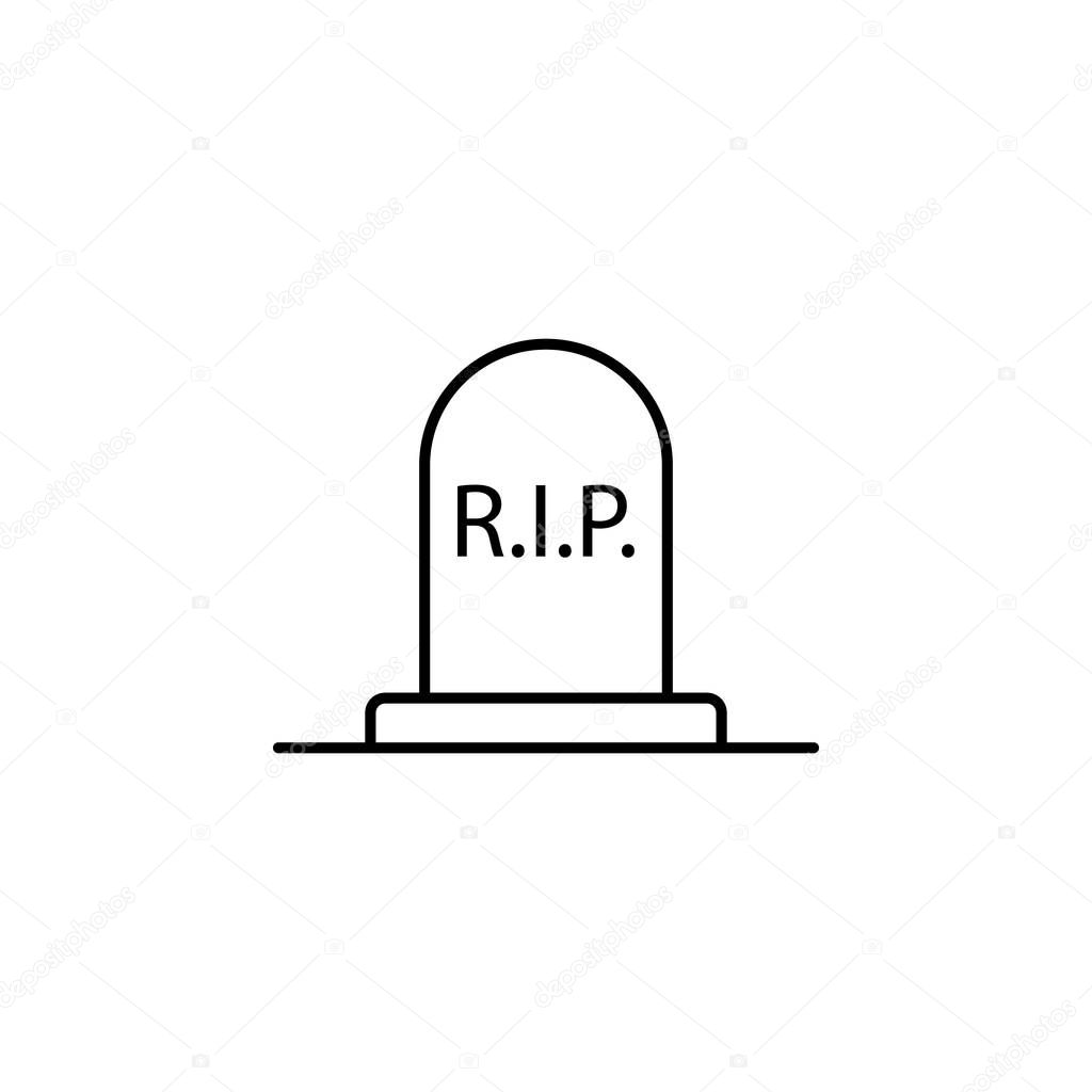 grave, rip outline icon. detailed set of death illustrations icons. can be used for web, logo, mobile app, UI, UX