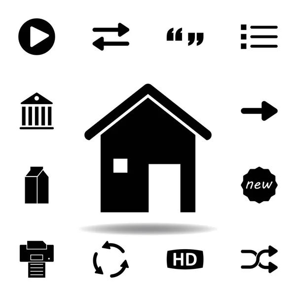 Icono del reproductor multimedia. Los signos y símbolos se pueden utilizar para la web, logotipo, aplicación móvil, interfaz de usuario, UX — Archivo Imágenes Vectoriales