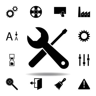 Dişli, seçenekler, tercihler, ayarlar, araçlar simgesi. İşaretler ve semboller web, logo, mobil uygulama, Ui, Ux için kullanılabilir