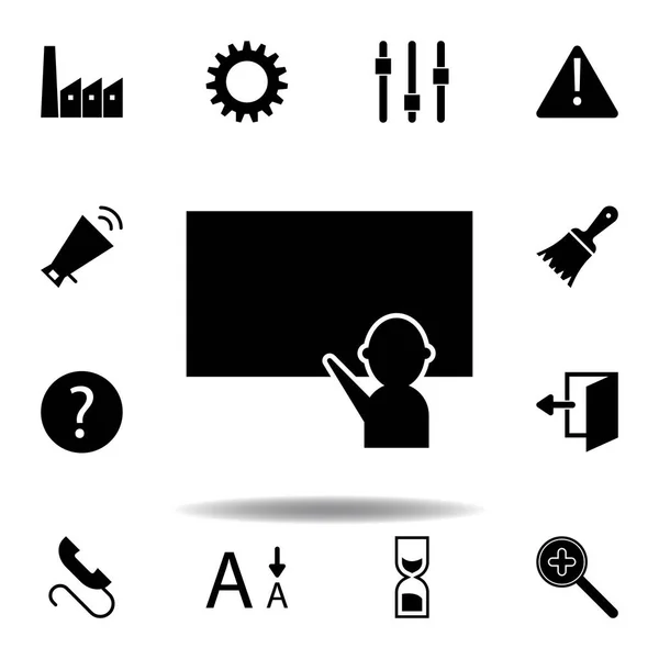 Fabbrica industriale, icona dello stabilimento. Segni e simboli possono essere utilizzati per il web, logo, app mobile, UI, UX — Vettoriale Stock