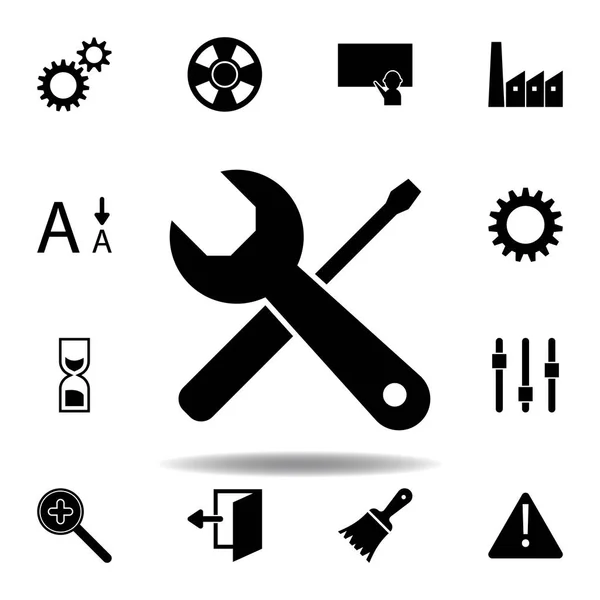 Gear, options, preferences, settings, tools icon. Signs and symbols can be used for web, logo, mobile app, UI, UX — Stock Vector