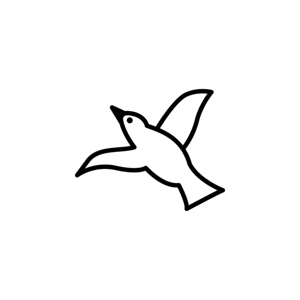 Значок миграции птиц. элемент значка иллюстрации миграции. знаки, символы могут быть использованы для веб, логотип, мобильное приложение, пользовательский интерфейс, UX — стоковый вектор