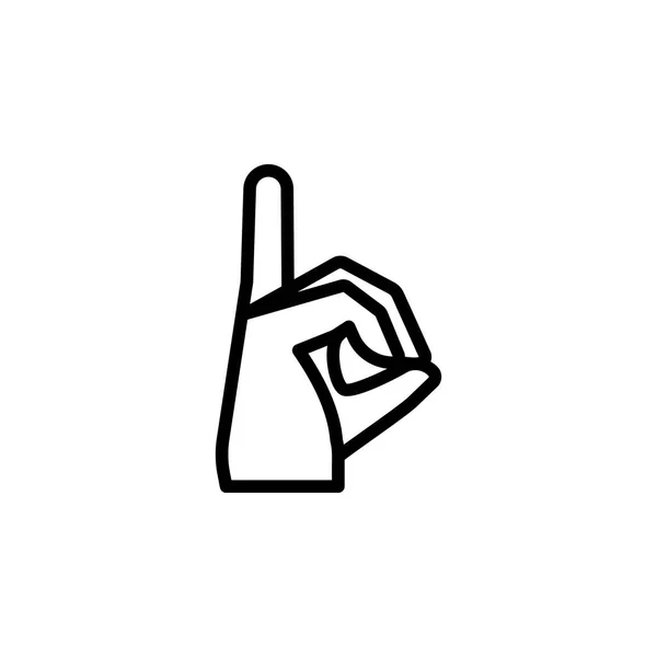 Hand gesture gesture outline icon. Element of hand gesture illustration icon. signs, symbols can be used for web, logo, mobile app, UI, UX — Stock Vector