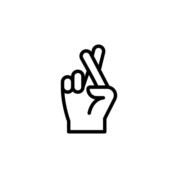Ручная сделка жест контур значок. Иконка элемента жеста руки. знаки, символы могут быть использованы для веб, логотип, мобильное приложение, пользовательский интерфейс, UX — стоковый вектор