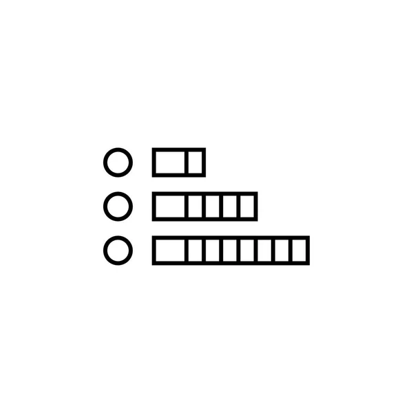 Icono de esquema de gráfico de barras de finanzas. Elemento del icono de ilustración financiera. signos, símbolos se pueden utilizar para la web, logotipo, aplicación móvil, interfaz de usuario, UX — Vector de stock