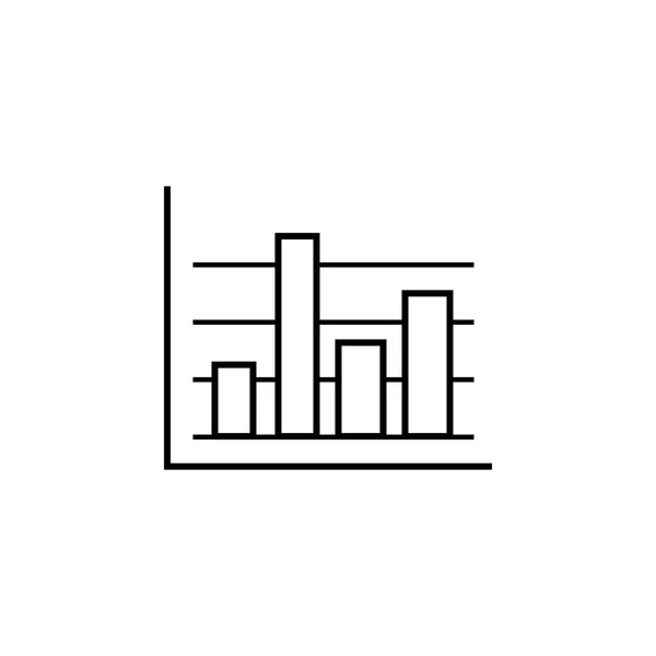 Grafische Umrisssymbole für Geschäftsbars. Element der Finanzillustration Ikone. Zeichen, Symbole können für Web, Logo, mobile App, ui, ux verwendet werden — Stockvektor