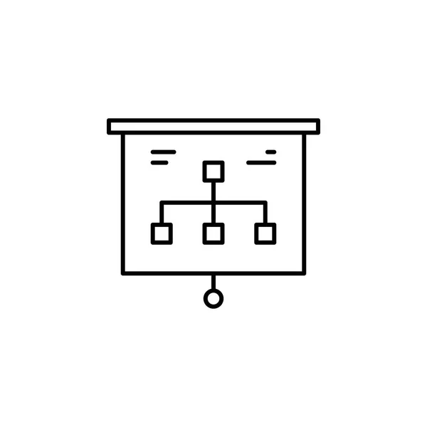 Dispositions ikon för ekonomi diagram för presentation. Element av ikonen ekonomi illustration. tecken, symboler kan användas för webb, logo, mobilapp, UI, UX — Stock vektor