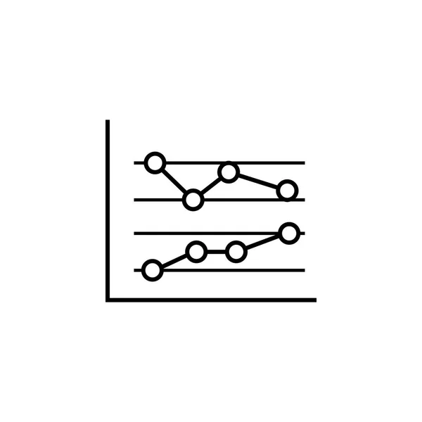 Icono de esquema de finanzas del gráfico de negocios. Elemento del icono de ilustración financiera. signos, símbolos se pueden utilizar para la web, logotipo, aplicación móvil, interfaz de usuario, UX — Archivo Imágenes Vectoriales