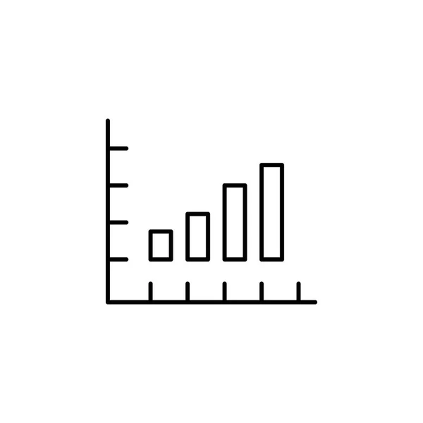 Dispositions ikon för statistikdiagram. Element av ikonen ekonomi illustration. tecken, symboler kan användas för webb, logo, mobilapp, UI, UX — Stock vektor