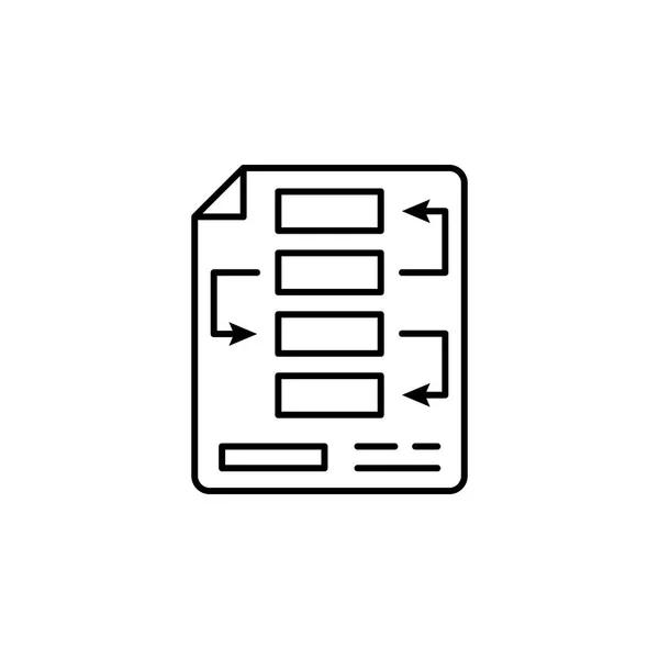 Icona schema grafico finanza di processo. Elemento di illustrazione finanza icona. segni, simboli possono essere utilizzati per il web, logo, app mobile, UI, UX — Vettoriale Stock