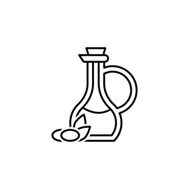 yağ anahat simgesi. Diyet ve beslenme illüstrasyon simgesi unsurları. Web siteleri, web tasarımı, mobil uygulama, Ui, Ux için işaretler ve sembol toplama simgesi