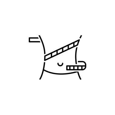 anahat simgesini ölçün. Diyet ve beslenme illüstrasyon simgesi unsurları. Web siteleri, web tasarımı, mobil uygulama, Ui, Ux için işaretler ve sembol toplama simgesi