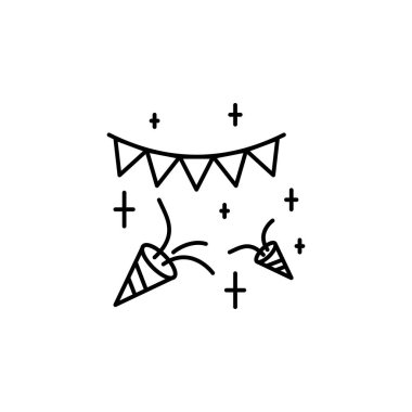 parti anahat simgesi. Yaşam tarzı illüstrasyon simgesinin öğesi. Üstün kaliteli grafik tasarım. Web siteleri, web tasarımı, mobil uygulama, Ui, Ux için işaretler ve sembol toplama simgesi