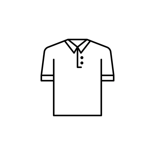 Ícone de contorno de camisa de pólo. Elemento do ícone ilustração estilo de vida. Design gráfico de qualidade premium. Sinais e ícone de coleção de símbolos para sites, web design, aplicativo móvel, UI, UX — Vetor de Stock