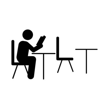 Öğrenci kitabı sınıf simgesi. Okul çizim simgesine geri öğesi. İşaretler ve Web siteleri, Web tasarım, mobil uygulama, ui, UX için sembol koleksiyonu simgesi