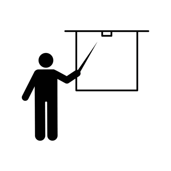 Ikone der Lehrerbildung. Element des Illustrationssymbols "Zurück zur Schule". Zeichen und Symbolsammlung für Webseiten, Webdesign, mobile App, ui, ux — Stockvektor