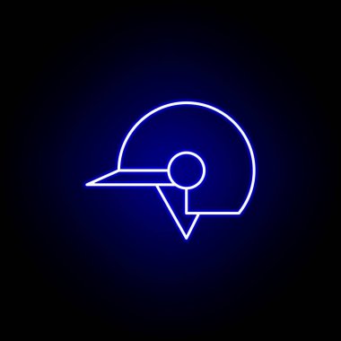neon tarzıdüm spor hattı simgesi. Kış sporu illüstrasyon unsuru. İşaretler ve semboller simgesi web, logo, mobil uygulama, Ui, Ux için kullanılabilir