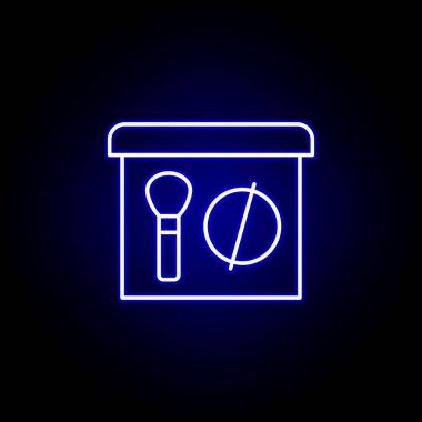 allık çizgi neon simgesi. Güzellik ve Kozmetik illüstrasyon simgesi Elemanları. İşaretler ve semboller web, logo, mobil uygulama, Ui, Ux için kullanılabilir