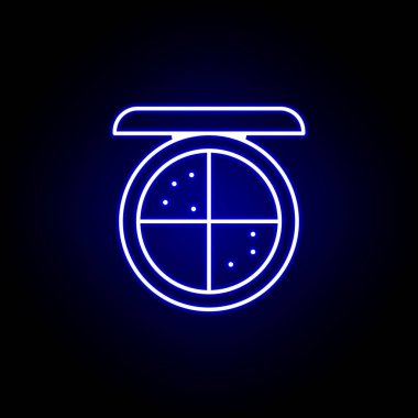 toz hattı neon simgesi. Güzellik ve Kozmetik illüstrasyon simgesi Elemanları. İşaretler ve semboller web, logo, mobil uygulama, Ui, Ux için kullanılabilir