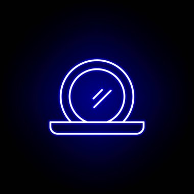 toz hattı neon simgesi. Güzellik ve Kozmetik illüstrasyon simgesi Elemanları. İşaretler ve semboller web, logo, mobil uygulama, Ui, Ux için kullanılabilir
