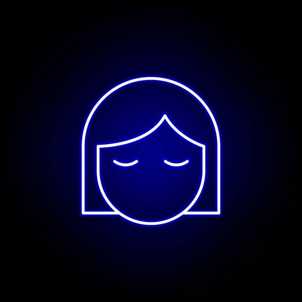 Makijaż, Kobieta linii Neon ikona. Elementy piękna i Kosmetyka ikona ilustracji. Znaki i symbole mogą być używane do Internetu, logo, aplikacji mobilnej, UI, UX — Wektor stockowy